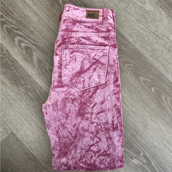 high-rise straight velvet jeans in Warm Suede - Picture 8 of 11
